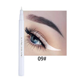 12 color rainbow DIY colored eyeliner is not easy to smudge matte eyeliner pen